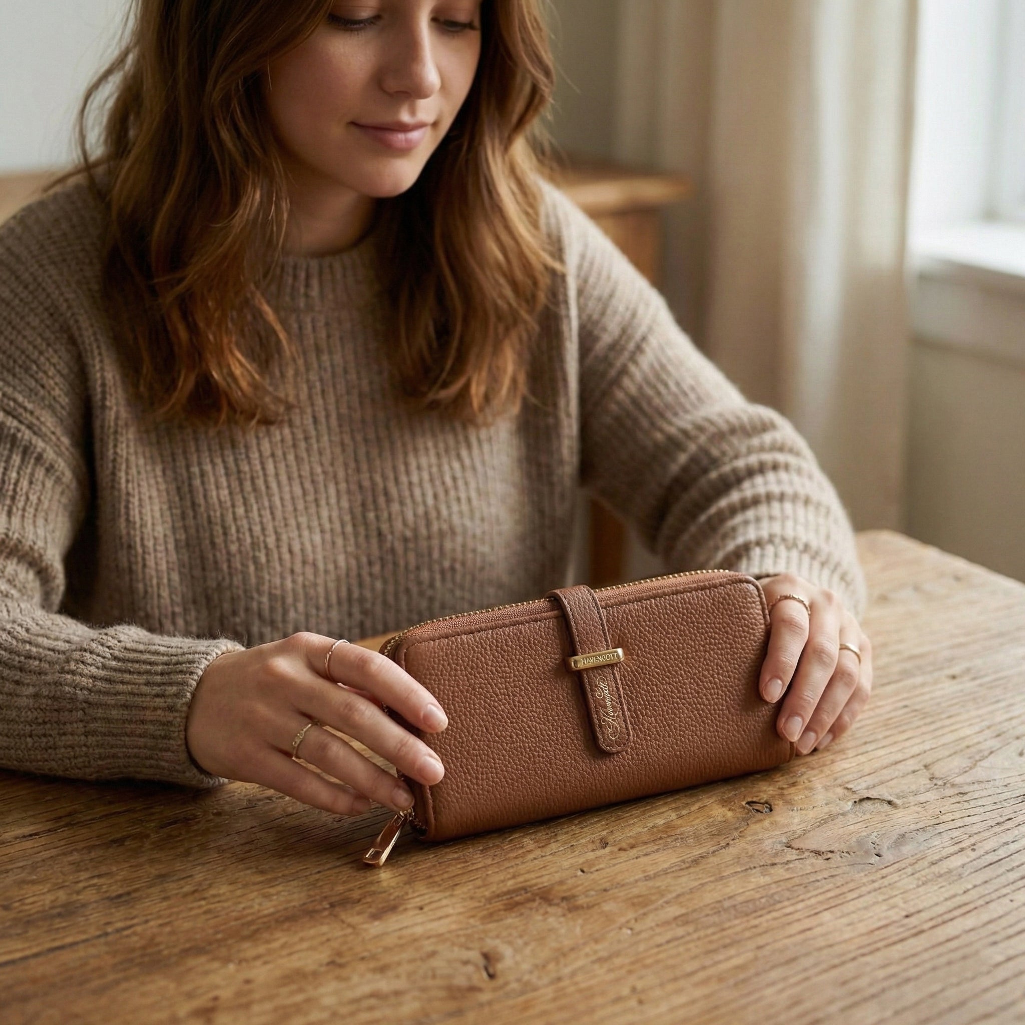 HAVENGOTT Classic Saddle Brown Continental Wallet