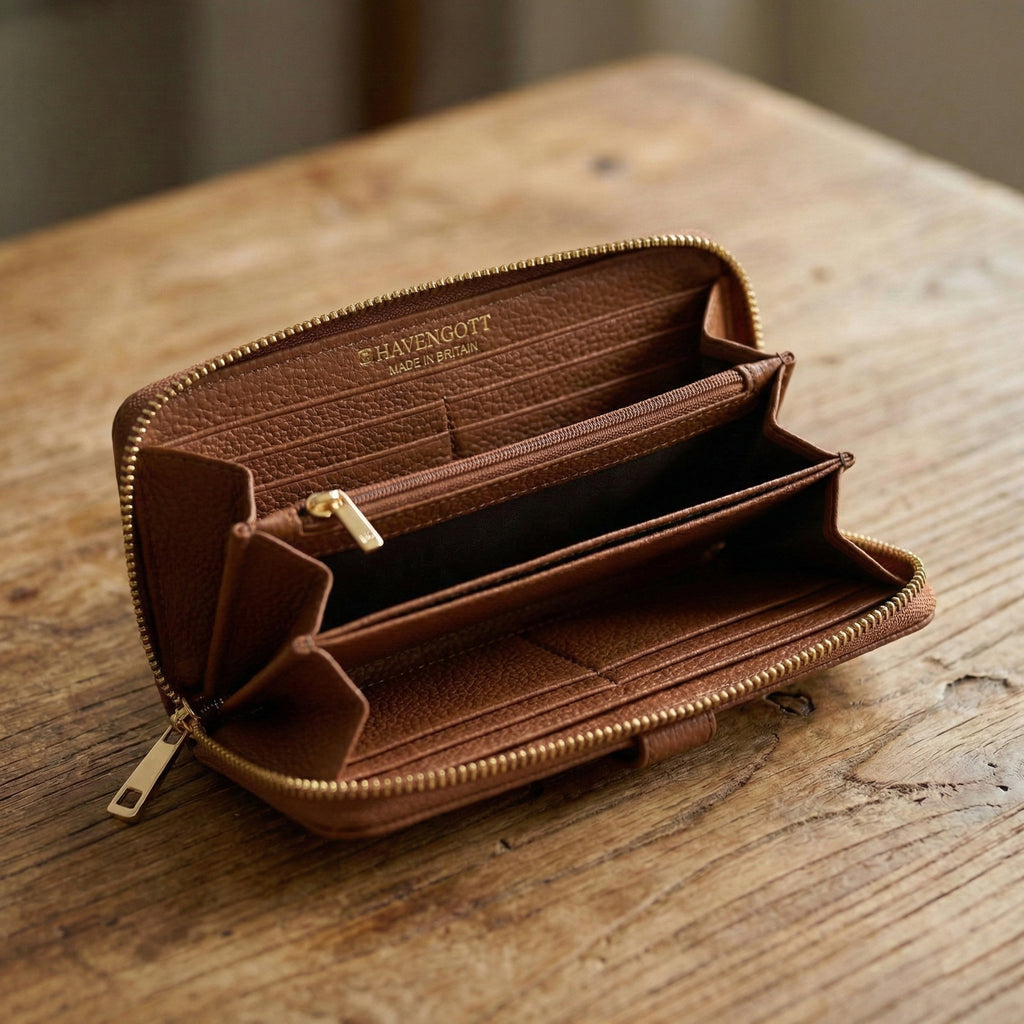 HAVENGOTT Classic Saddle Brown Continental Wallet