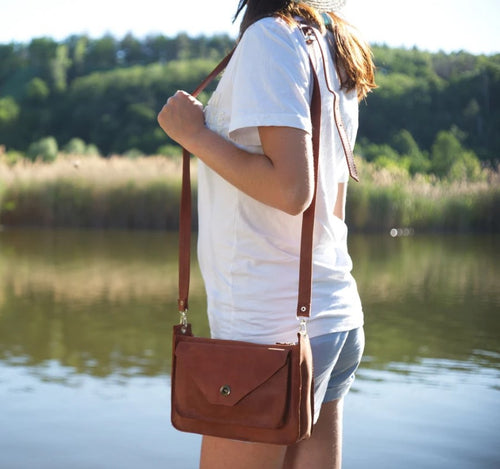 Handmade Leather Crossbody Bag