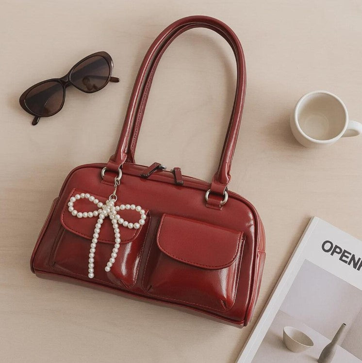 Bow Shoulder Bag – Trendy Korean Style