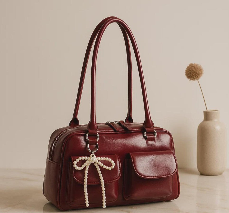Bow Shoulder Bag – Trendy Korean Style