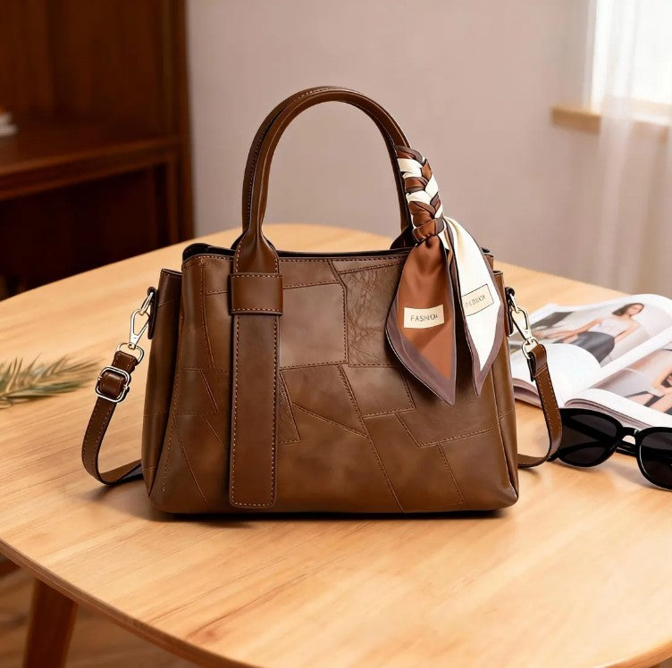 Handmade Leather Tote Bag - Stylish and Spacious