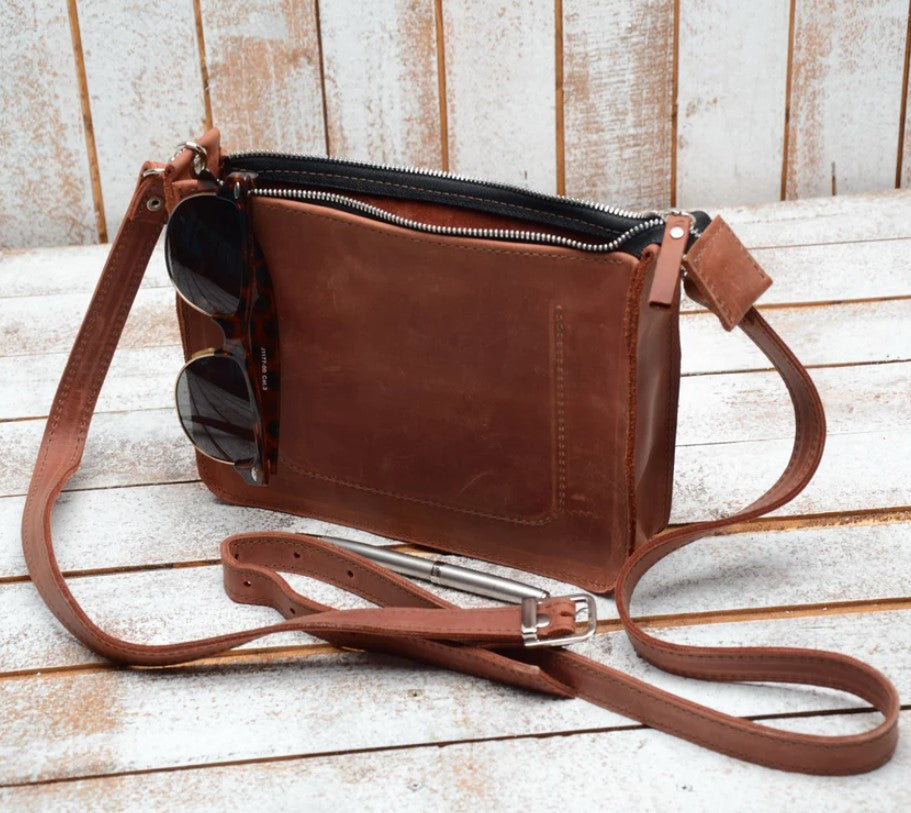 Handmade Leather Crossbody Bag