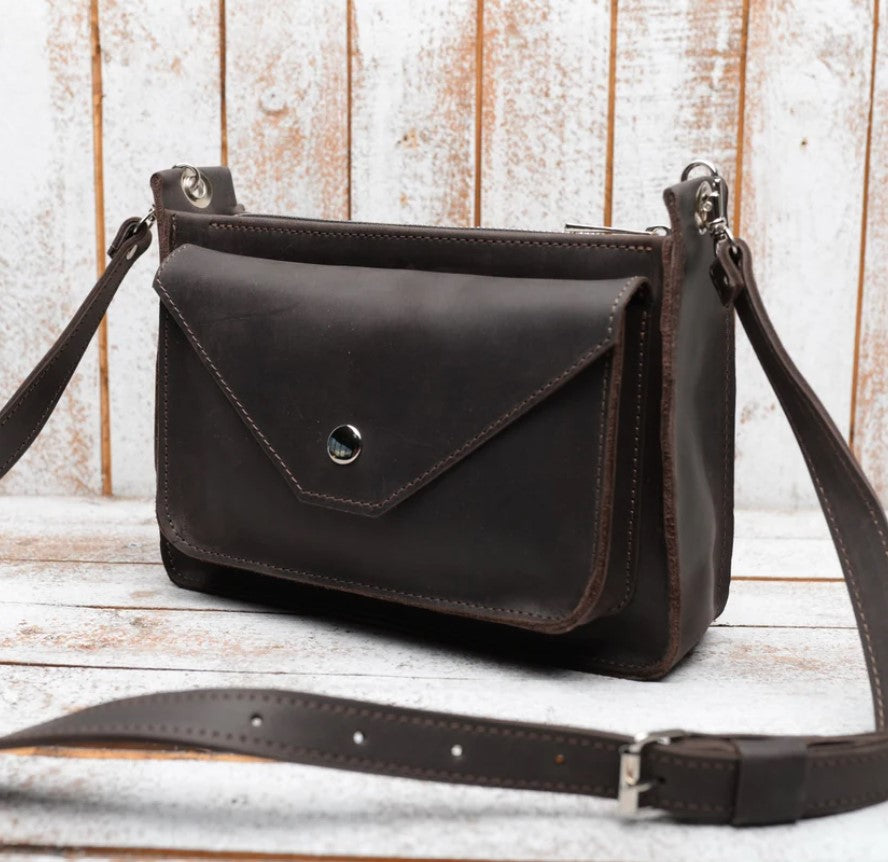 Handmade Leather Crossbody Bag