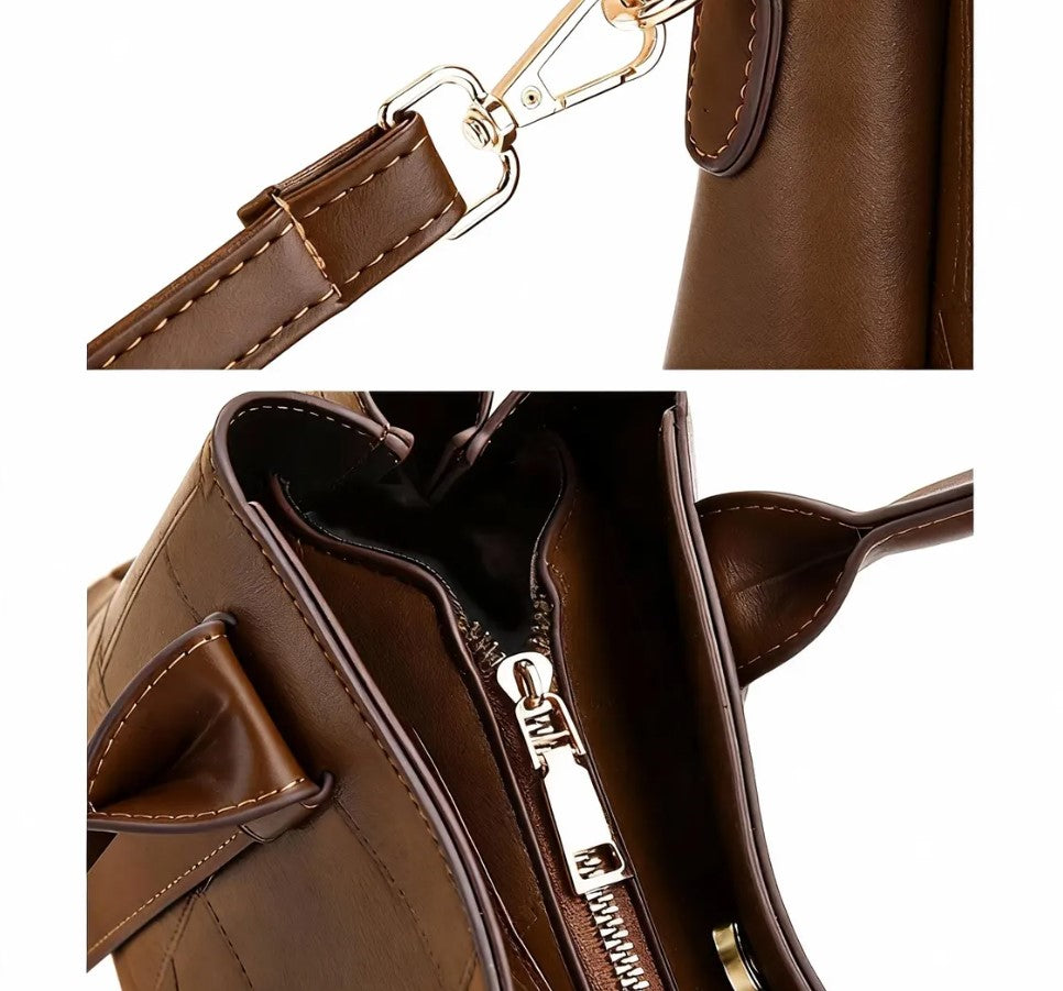 Handmade Leather Tote Bag - Stylish and Spacious